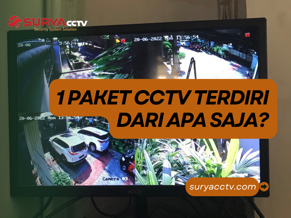 1 Paket CCTV Terdiri dari Apa Saja?